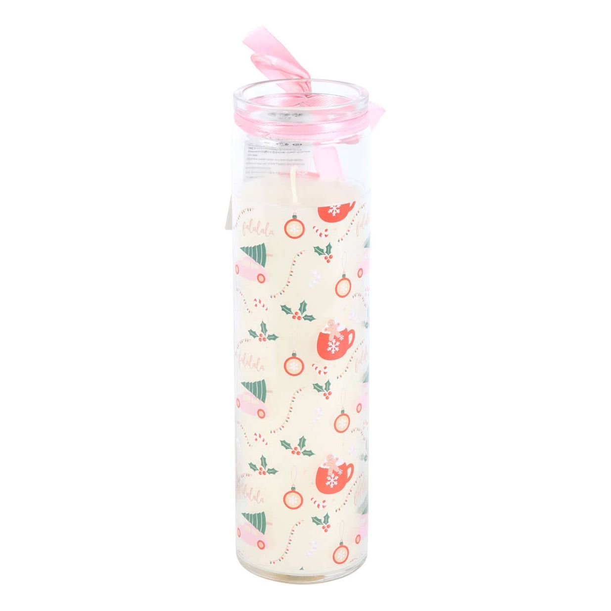 Sugarplum Fun buiskaars met kerstprint