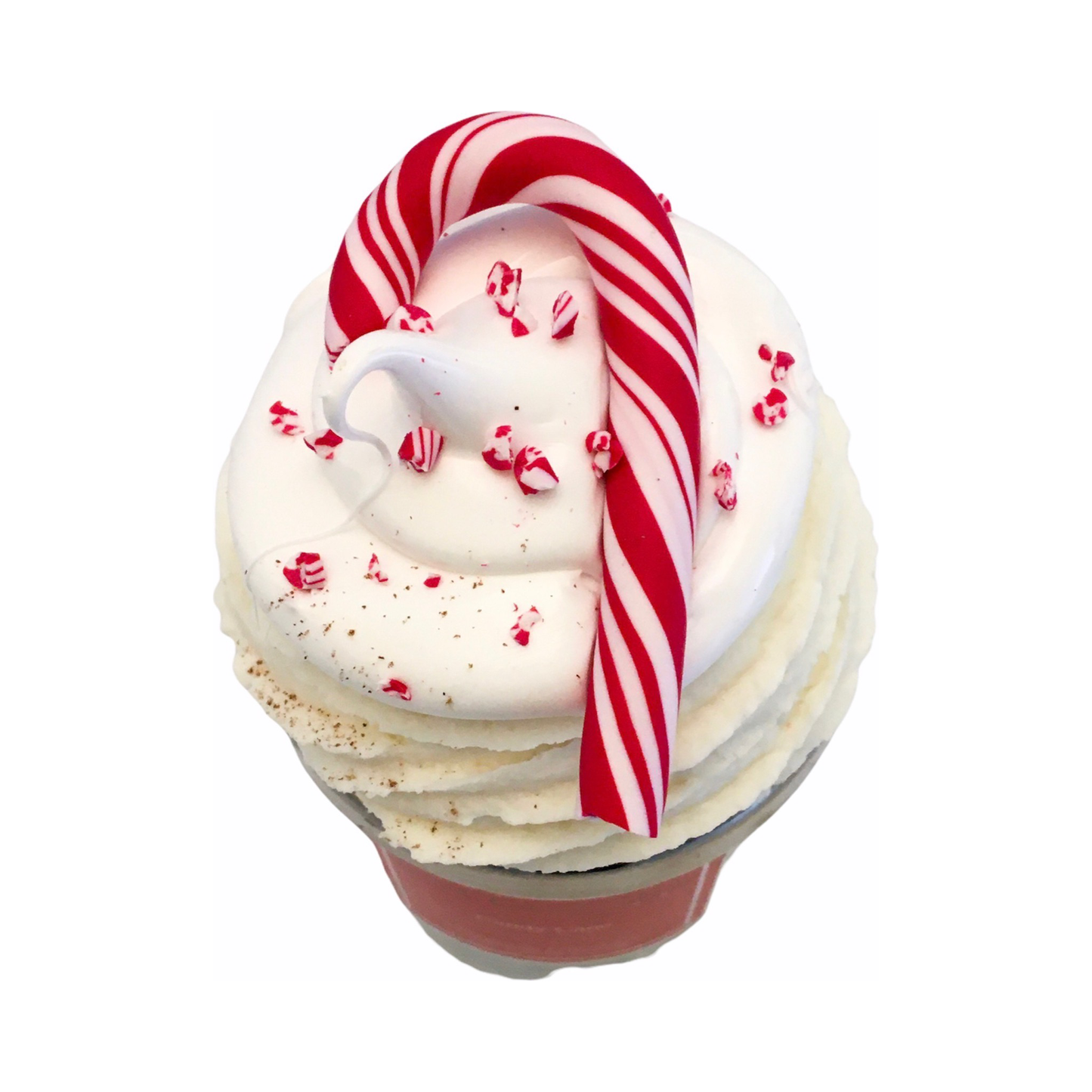 Candy Cane/ Zuurstokjes Cupcake kaars