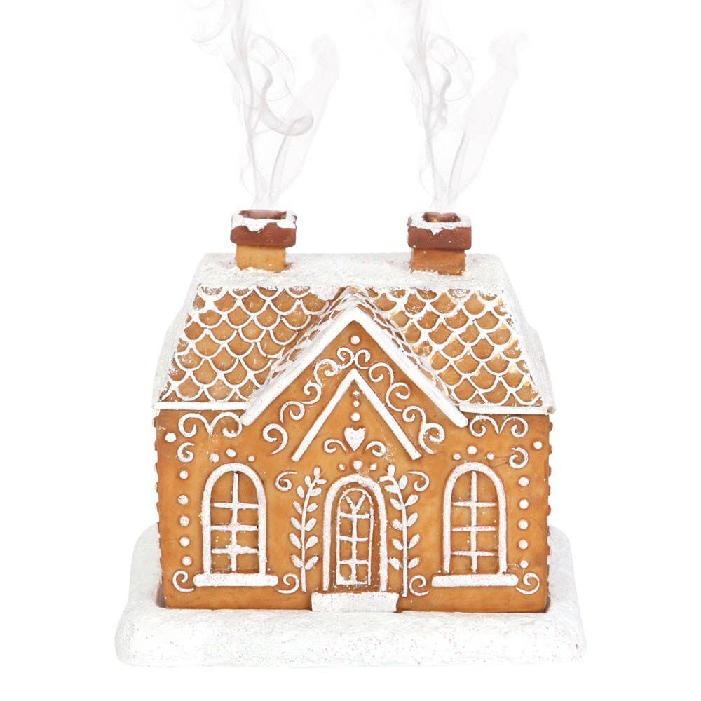 Kerst Gingerbread House wierookkegelbrander