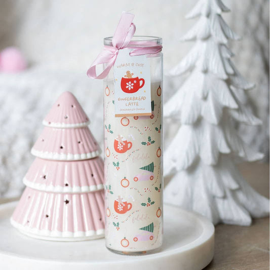 Sugarplum Fun buiskaars met kerstprint