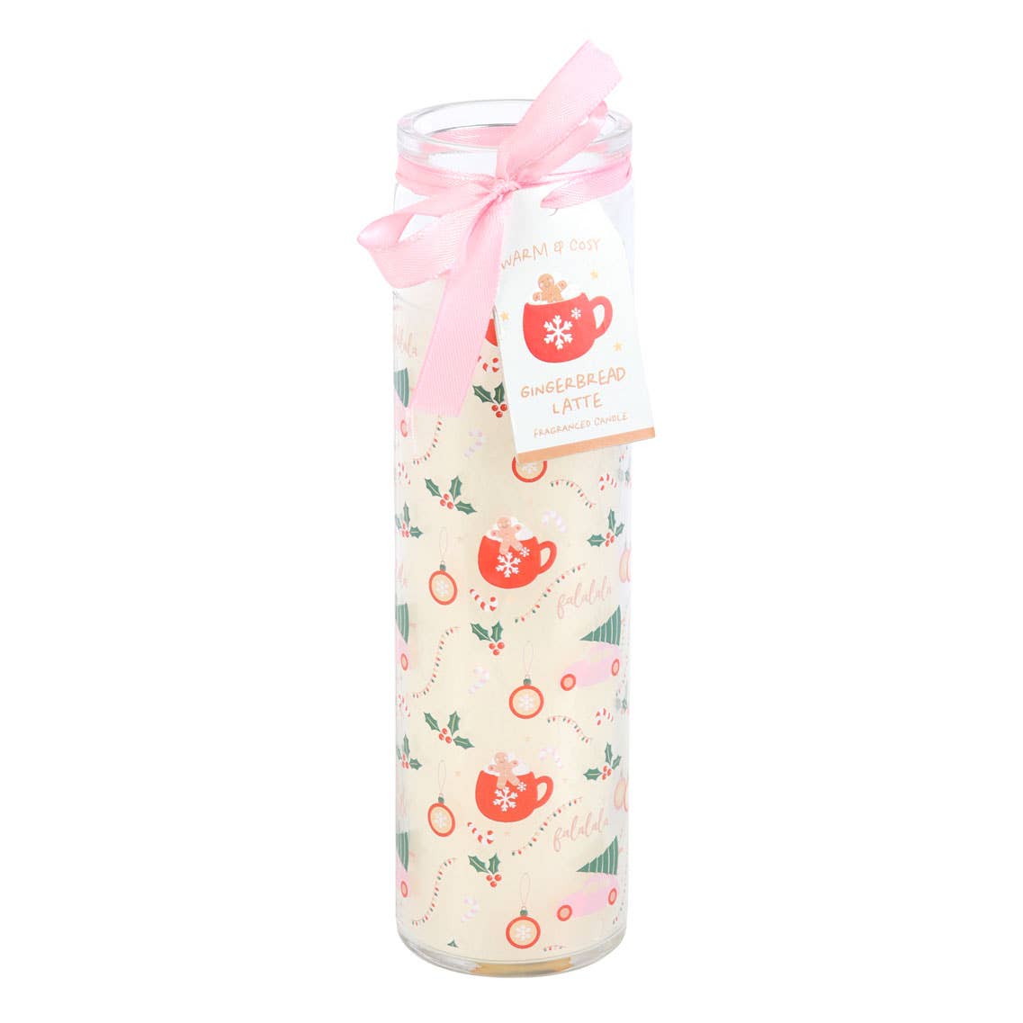 Sugarplum Fun buiskaars met kerstprint