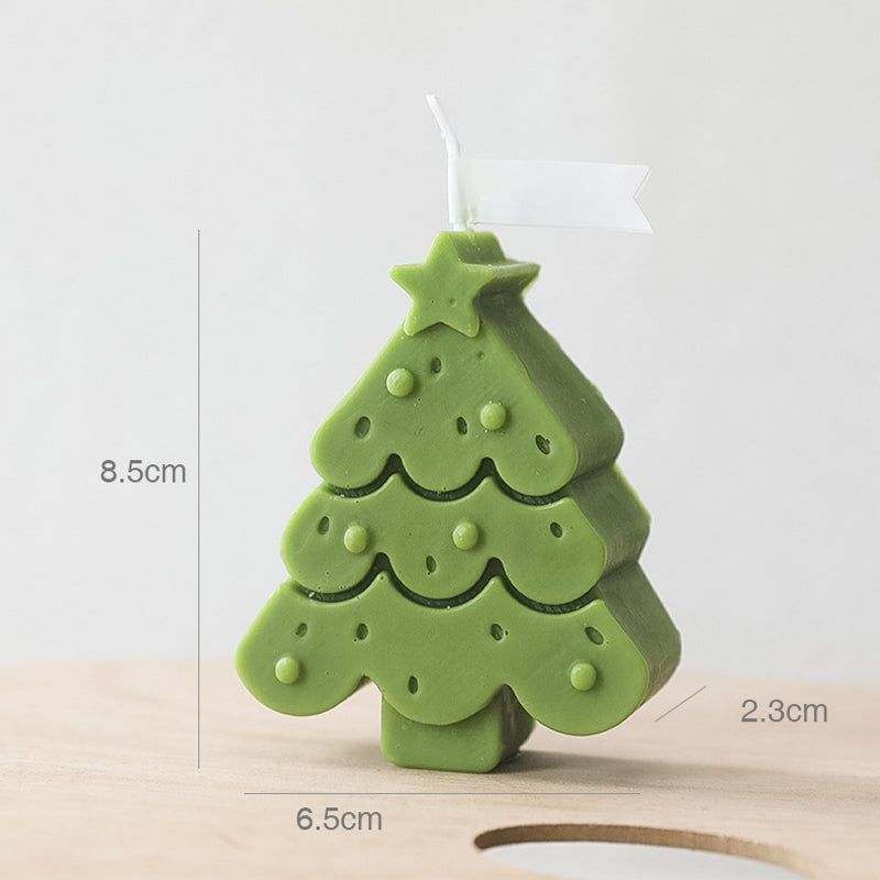 Mini Kerstboom kaarsjes groen