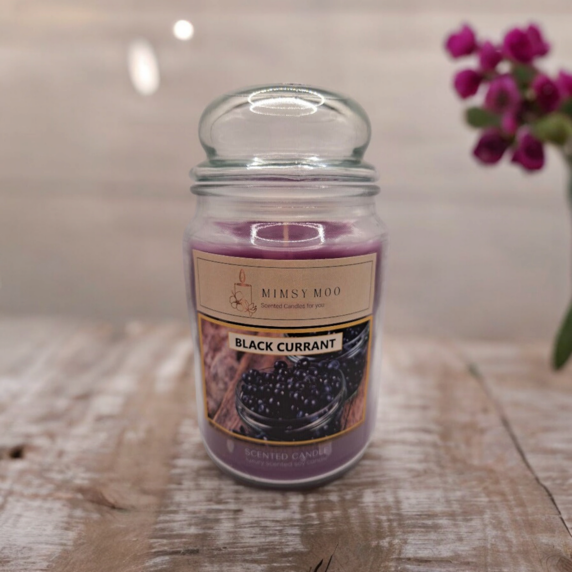 Zwarte bes yankee candle kaars