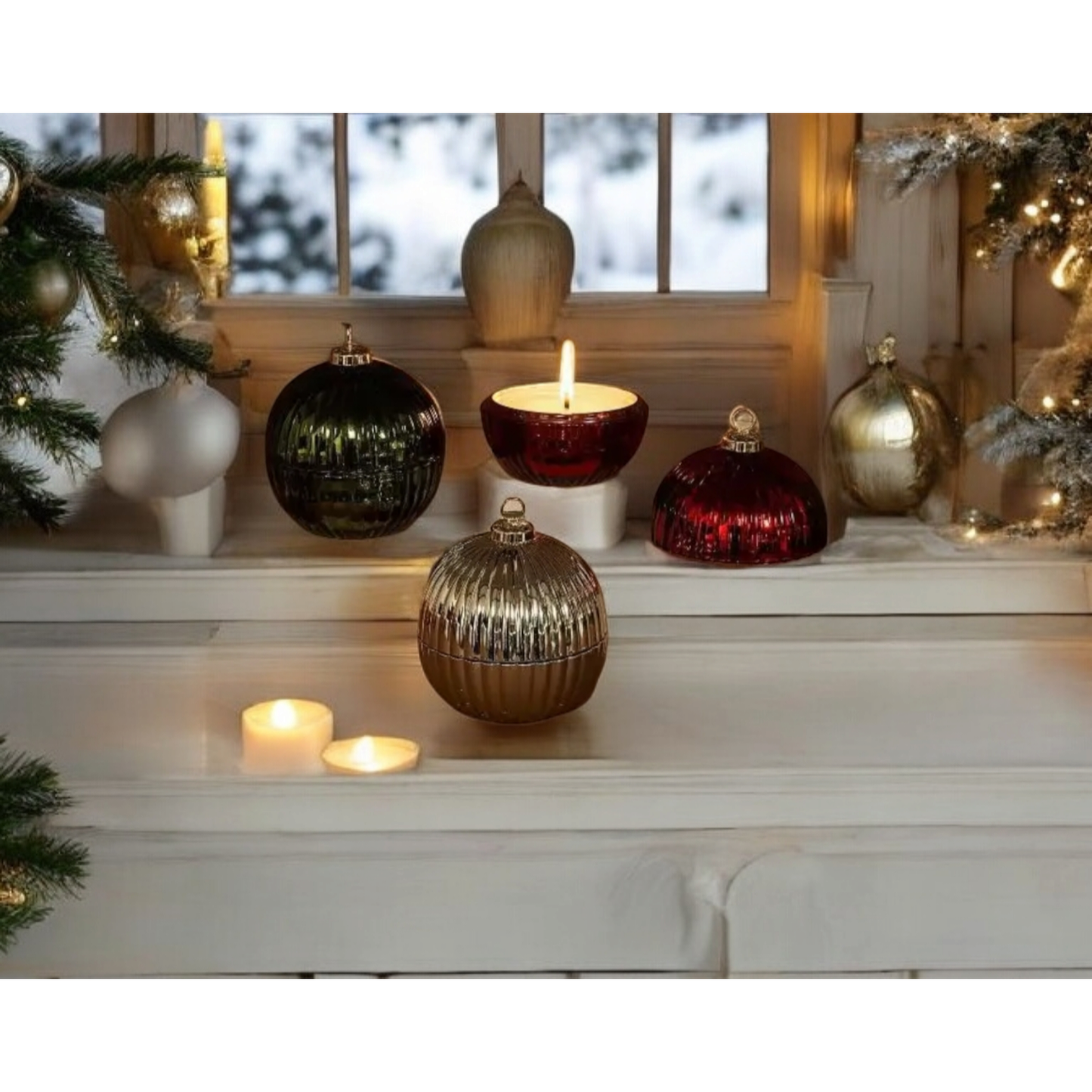 Luxe Kerstbal Kaars Jingle Bell wonderen