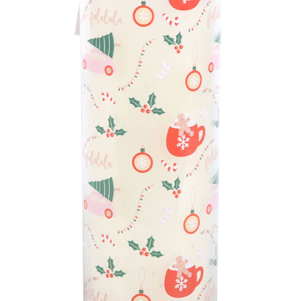 Sugarplum Fun buiskaars met kerstprint