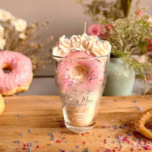 Sprinkel Donut Kaars Vanille