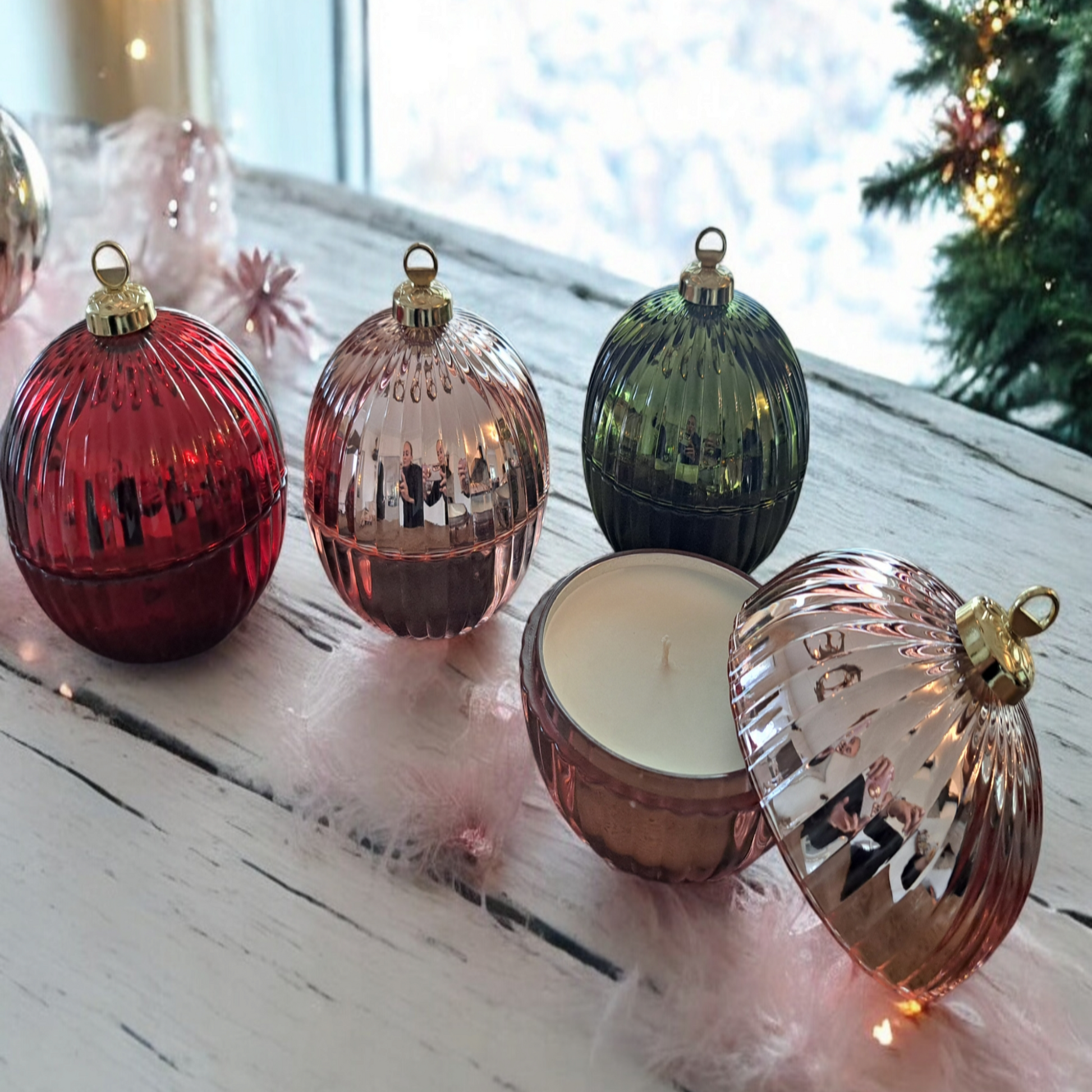 kerstbal kaarsen