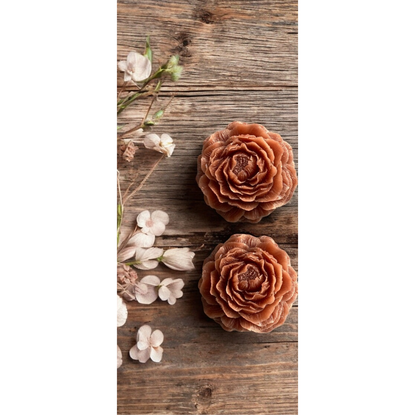 Luxe geurblokjes 8x8x3,5 cm – geurende woondecoratie met rozen-, amber- en pioengeur, perfect als cadeau of interieuraccessoire