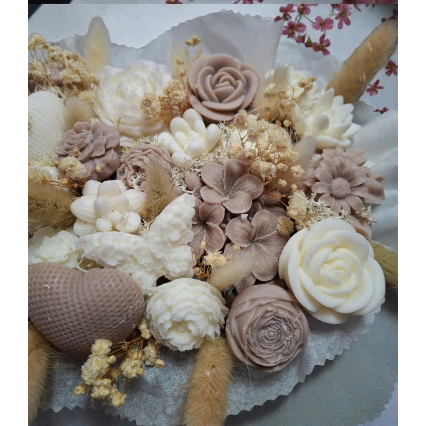 🐾 Luxe Geurwax Boeket met Kat: Zacht, Warm & Uniek 🐾