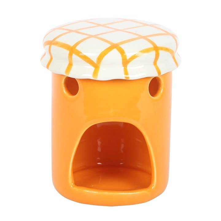 Oranje Marmelade Pot Oliebrander en Wasverwarmer