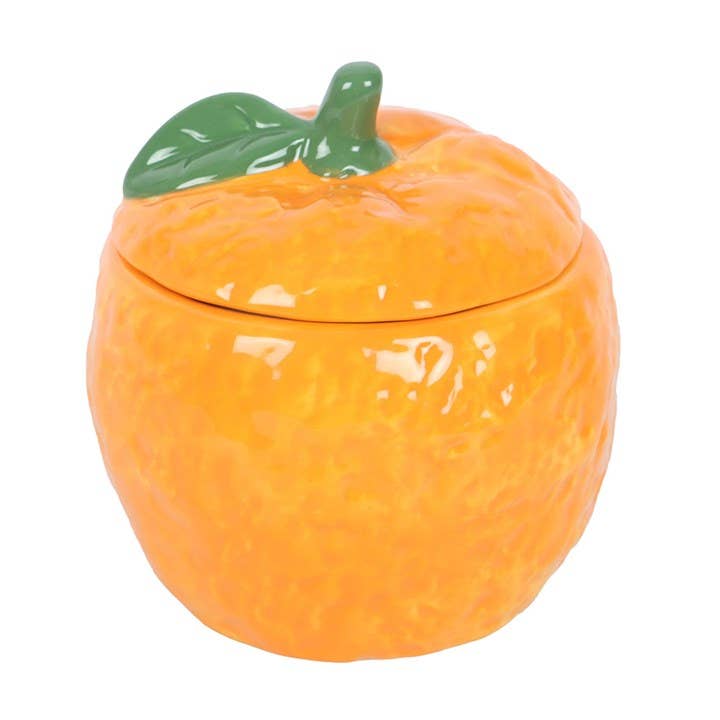 Vrolijke sinaasappel-oliebrander – keramische geurverdamper in fruitvorm, ideaal voor het verspreiden van geurige oliën en als decoratief item in huis.








