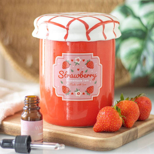 Aardbeienjam Pot Oliebrander en Wasverwarmer