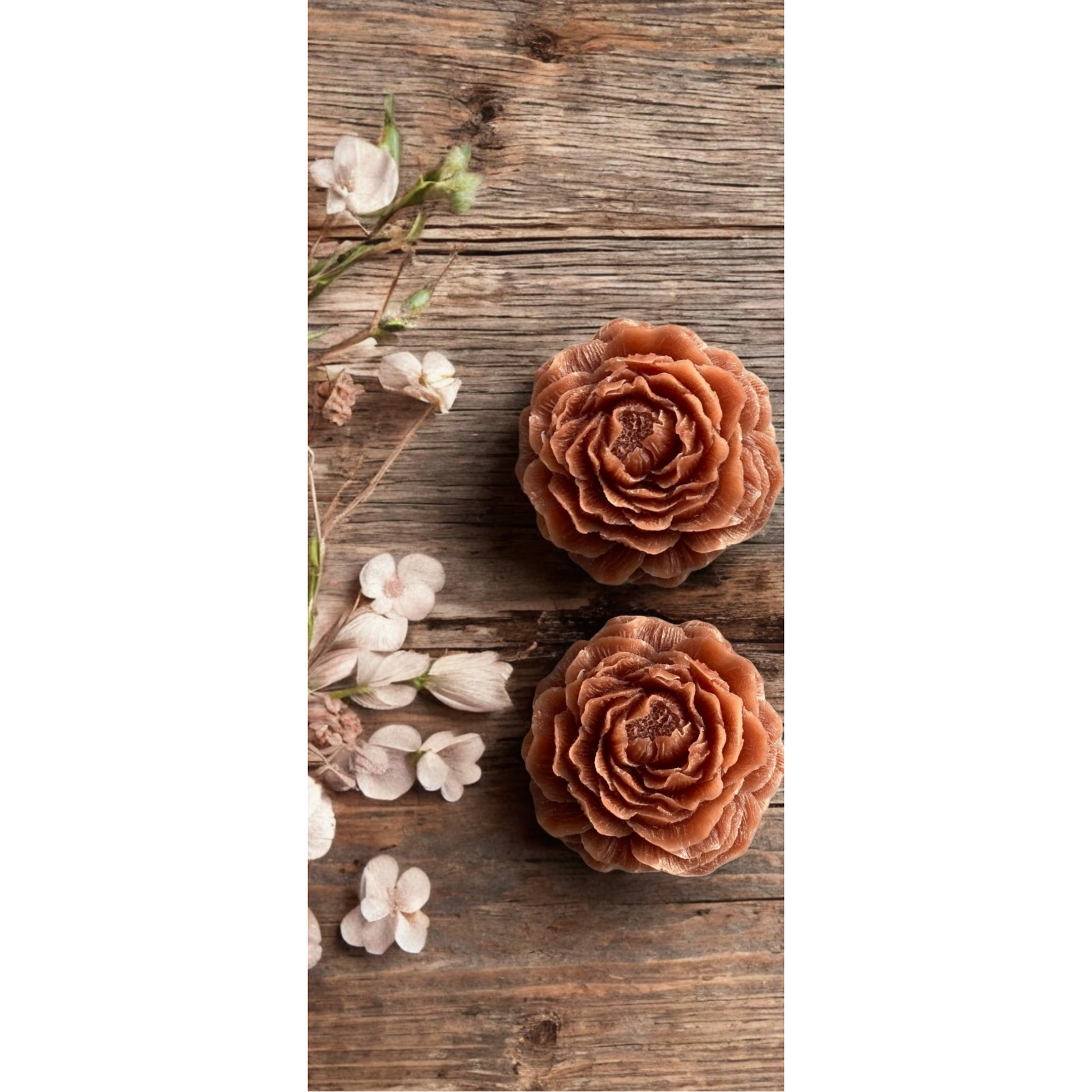 Luxe geurblokjes 8x8x3,5 cm – geurende woondecoratie met rozen-, amber- en pioengeur, perfect als cadeau of interieuraccessoire