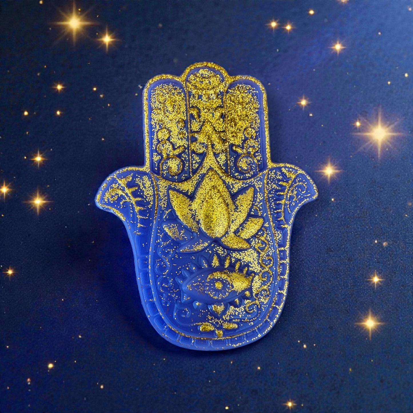 Hamsa Hand Kaars – Handgemaakte Kaars voor Geluk & Bescherming ✨