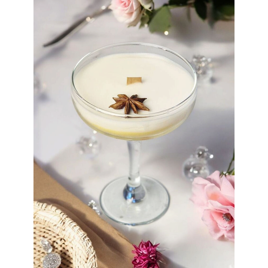 Veganistische handgemaakte hangover-cocktailkaars