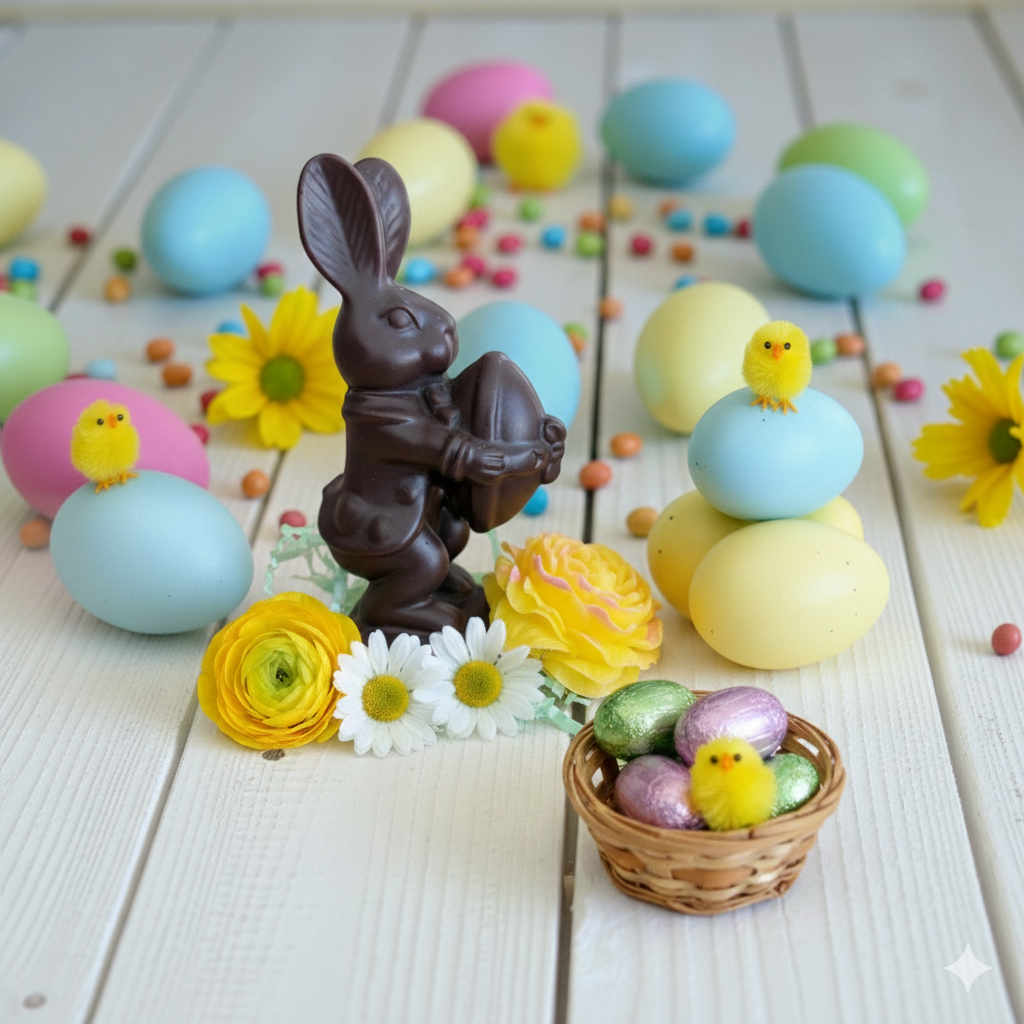 Paashaas kaars chocolade droom